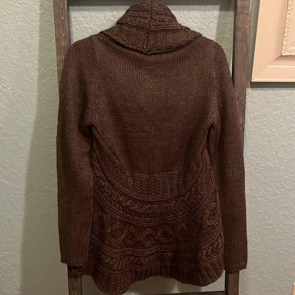 Kilt Chaqueta Sra. Leonor Knit Cardigan in Brown Size X Large - Picture 6 of 6